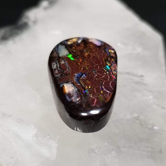 ***SOLD***     Incredible Australian Yowah Opal * 27.4 x 13.6 x 5.6mm - Picture 5 of 11